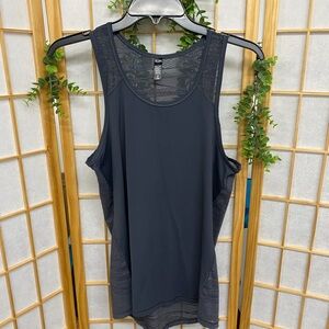 Dark Gray Sleeveless Sports Tank